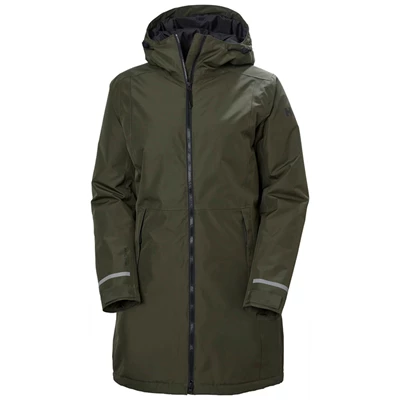 Dámské Bundy Do Deště Helly Hansen W Lisburn Insulated Šedé | GOLNJCT-07
