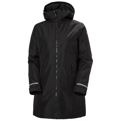 Dámské Bundy Do Deště Helly Hansen W Lisburn Insulated Černé | TMQUKSC-40