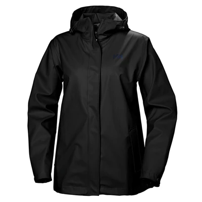 Dámské Bundy Do Deště Helly Hansen W Moss Černé | MJNWGLE-18