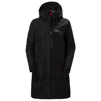 Dámské Bundy Do Deště Helly Hansen W Rigging Černé | CJIGPFL-53