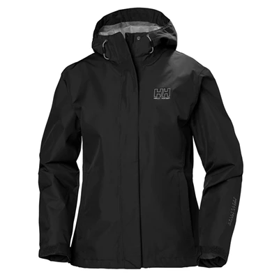 Dámské Bundy Do Deště Helly Hansen W Seven J Černé | XLDHCPE-68