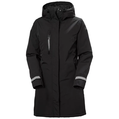 Dámské Bundy Parka Helly Hansen W Adore Insulated Rain Černé | YOWNCDI-07