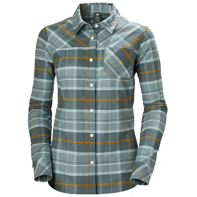 Dámské Košile Helly Hansen W Classic Check Ls Šedé | PBKVOEC-23