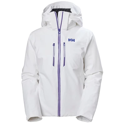 Dámské Lyžařské Bundy Helly Hansen W Alphelia Lifaloft Insulated Bílé | NCLMRSB-97
