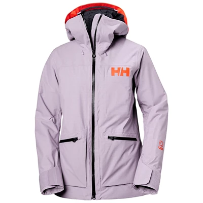Dámské Lyžařské Bundy Helly Hansen W Powderqueen 3.0 Fialové Šedé | SJKXVER-75