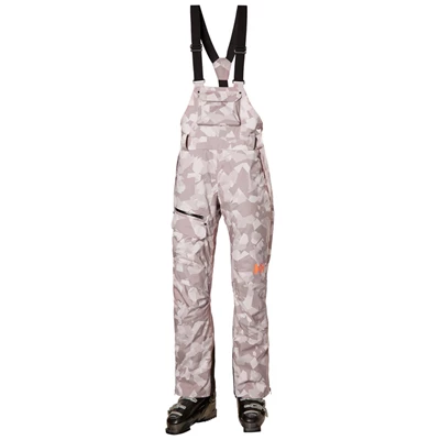 Dámské Lyžařské Kalhoty Helly Hansen W Powderqueen Bib Šedé | MYREIWS-64