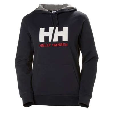 Dámské Mikiny Helly Hansen W Hh Logo S Kapucí Tmavě Blankyt | RXQPGVF-42
