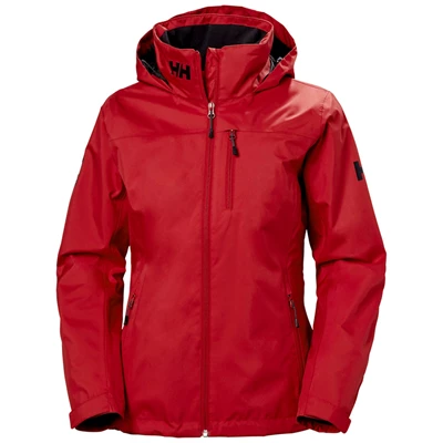Dámské Neformální Bundy Helly Hansen W Crew S Kapucí Střední Vrstva Červené | YJLSZKW-31