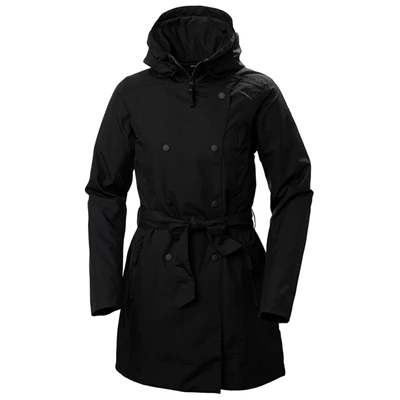 Dámské Neformální Bundy Helly Hansen W Welsey Ii Trench Insulated Černé | GFXTZWQ-17