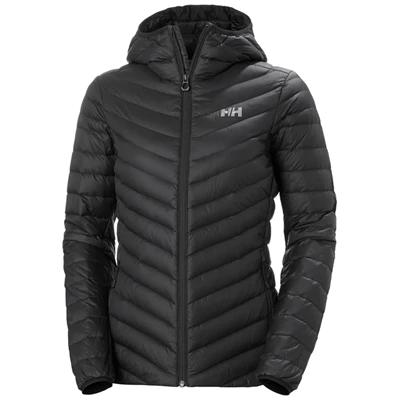 Dámské Péřové Bundy Helly Hansen W Verglas S Kapucí Černé | RFHJNWT-86