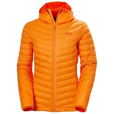 Dámské Péřové Bundy Helly Hansen W Verglas S Kapucí Hybridní Oranžové | WGRESIL-49