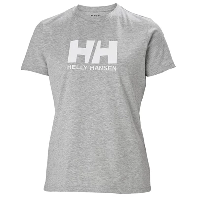 Dámské Tričko Helly Hansen W Hh Logo Šedé | FOQRHNJ-07