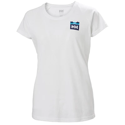 Dámské Tričko Helly Hansen W Nord Grafická Drop Bílé | DQKULIJ-05