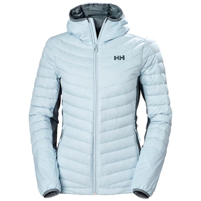 Dámské Venkovní Bundy Helly Hansen W Verglas S Kapucí Hybridní Šedé Blankyt | KDWSUYJ-03
