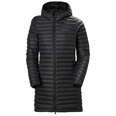 Dámské Zateplené Bundy Helly Hansen W Sirdal Long Černé | GAKLYER-07
