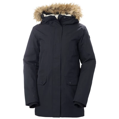 Dámské Zimní Bundy Helly Hansen W Hh S Kapucí Černé | DESKUMT-83