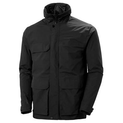 Pánské Bundy Do Deště Helly Hansen Utility Černé | KITSWHV-43