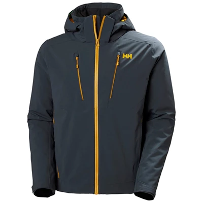 Pánské Lyžařské Bundy Helly Hansen Alpha 3.0 Šedé | MUKRWTI-94