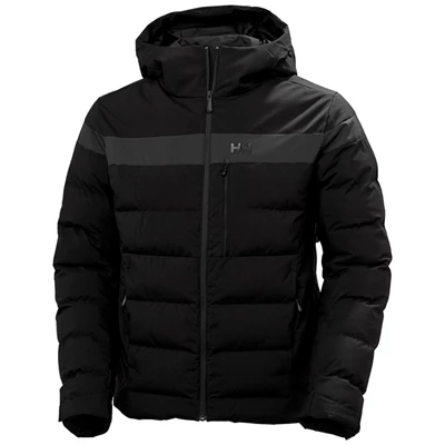 Pánské Lyžařské Bundy Helly Hansen Bossanova Puffy Černé | FXSBJVM-74