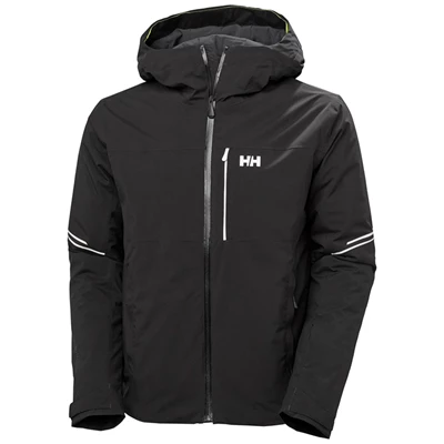 Pánské Lyžařské Bundy Helly Hansen Carv Lifaloft Insulated Černé | JWDOUTQ-17