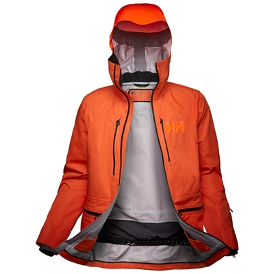 Pánské Lyžařské Bundy Helly Hansen Elevation Infinity 2.0 Oranžové Šedé | DTVZEFC-37