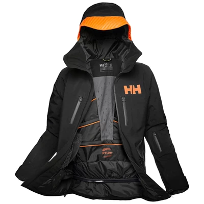 Pánské Lyžařské Bundy Helly Hansen Garibaldi Infinity Černé | EXYJCRV-68