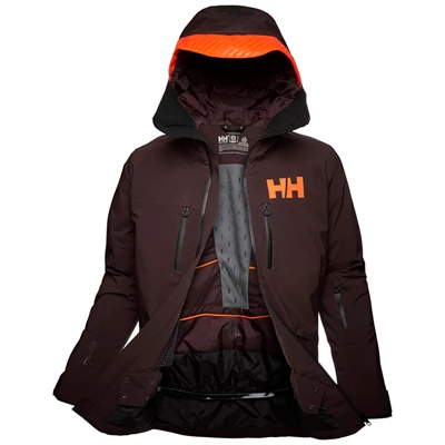 Pánské Lyžařské Bundy Helly Hansen Garibaldi Infinity Šedé Hnědé | RCSMTLH-84