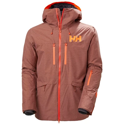 Pánské Lyžařské Bundy Helly Hansen Garibaldi 2.0 Hnědé Červené | SHKUJNO-08
