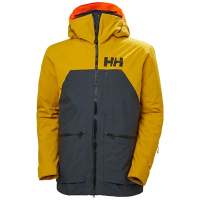 Pánské Lyžařské Bundy Helly Hansen Straightline Lifaloft 2.0 Šedé Hnědé | UFDLRKA-59