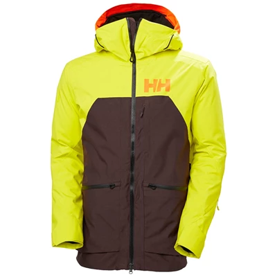 Pánské Lyžařské Bundy Helly Hansen Straightline Lifaloft 2.0 Šedé Hnědé | WEOZXAL-94