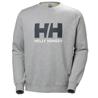 Pánské Mikiny Helly Hansen Hh Logo Crew Sweat Šedé | AYZNEXD-72