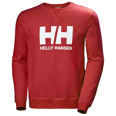 Pánské Mikiny Helly Hansen Hh Logo Crew Sweat Červené | BHVEMWF-38