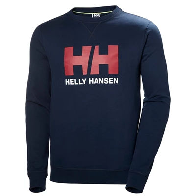 Pánské Mikiny Helly Hansen Hh Logo Crew Sweat Tmavě Blankyt | LGJIQDS-38