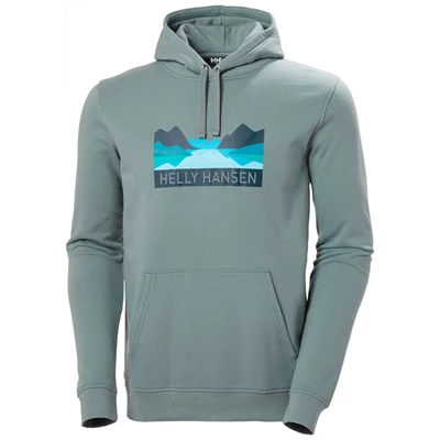 Pánské Mikiny Helly Hansen Nord Grafická Pull Over S Kapucí Šedé | GTOIXRQ-03