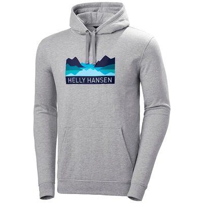 Pánské Mikiny Helly Hansen Nord Grafická Pull Over S Kapucí Šedé | JNHZEDC-29