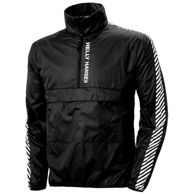 Pánské Neformální Bundy Helly Hansen Vector Packable Vítr Anorak Černé | CHTWPNA-95