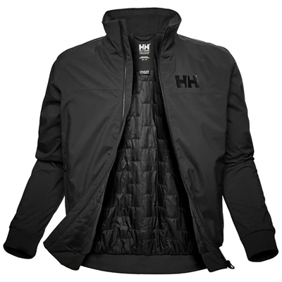 Pánské Plachetní Bundy Helly Hansen Hp Závodní Lifaloft Insulated Bomber Šedé Černé | TVYHQLX-81