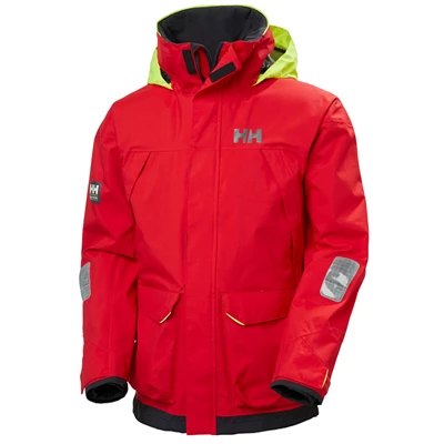 Pánské Plachetní Bundy Helly Hansen Pier 3.0 Červené | ZXANFCO-15