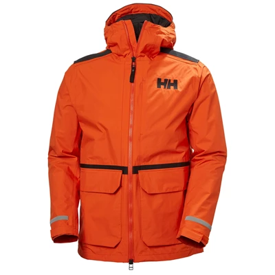 Pánské Pláště Do Deště Helly Hansen Patrol Transition Oranžové Červené | ITCPUEX-83