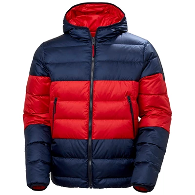 Pánské Péřové Bundy Helly Hansen Rwb Reversible Tmavě Blankyt | UZHFMEI-47