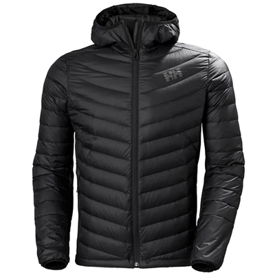 Pánské Péřové Bundy Helly Hansen Verglas S Kapucí Hybridní Černé | SUPFVWL-14