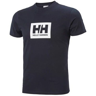 Pánské Tričko Helly Hansen Hh Box Tmavě Blankyt | MXVTNOZ-91