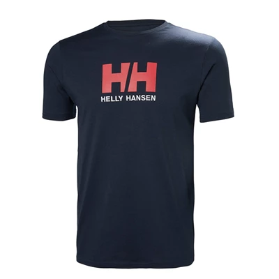 Pánské Tričko Helly Hansen Hh Logo Tmavě Blankyt | QGEFZYV-63