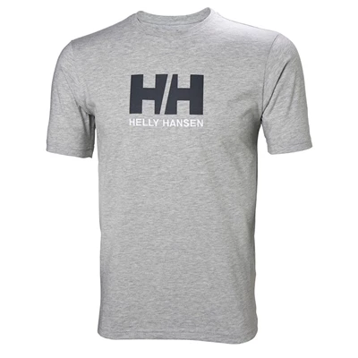 Pánské Tričko Helly Hansen Hh Logo Šedé | AWGUDVJ-56