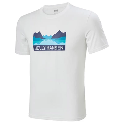 Pánské Tričko Helly Hansen Nord Grafická Bílé | HMTYKXC-86