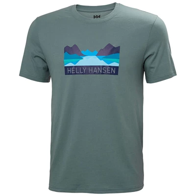 Pánské Tričko Helly Hansen Nord Grafická Šedé | WTKZAFC-13