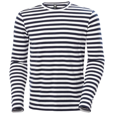 Pánské Tričko Helly Hansen North Sea Long Sleeve Tmavě Blankyt Proužek | SVEHGNW-53