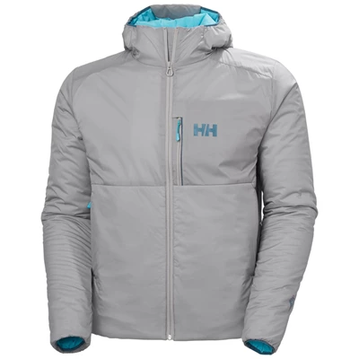 Pánské Zateplené Bundy Helly Hansen Odin Stretch S Kapucí Šedé | MEQBPYH-49
