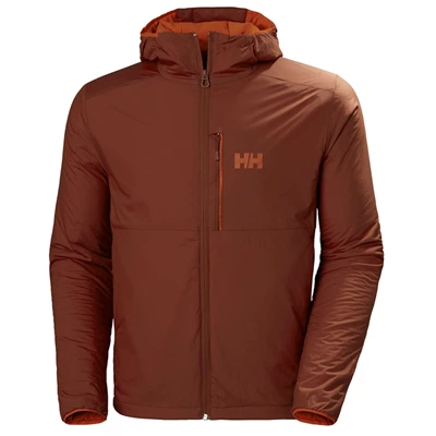 Pánské Zateplené Bundy Helly Hansen Odin Stretch S Kapucí Light Hnědé | ZNHDSTE-83